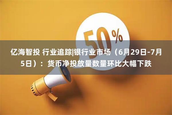 亿海智投 行业追踪|银行业市场（6月29日-7月5日）：货币净投放量数量环比大幅下跌