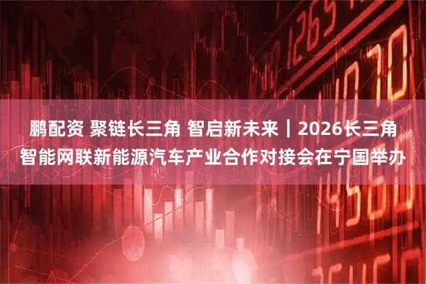 鹏配资 聚链长三角 智启新未来｜2026长三角智能网联新能源汽车产业合作对接会在宁国举办